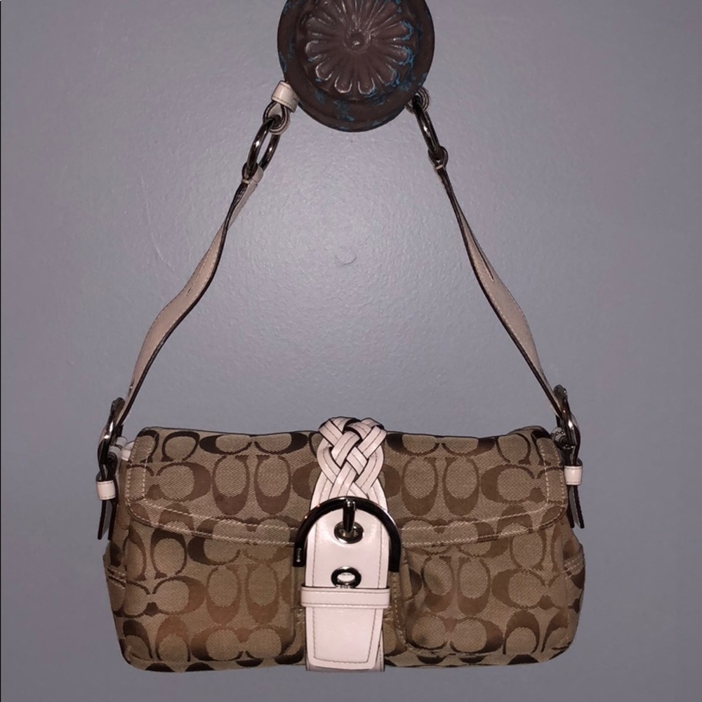 Vintage style used coach bag